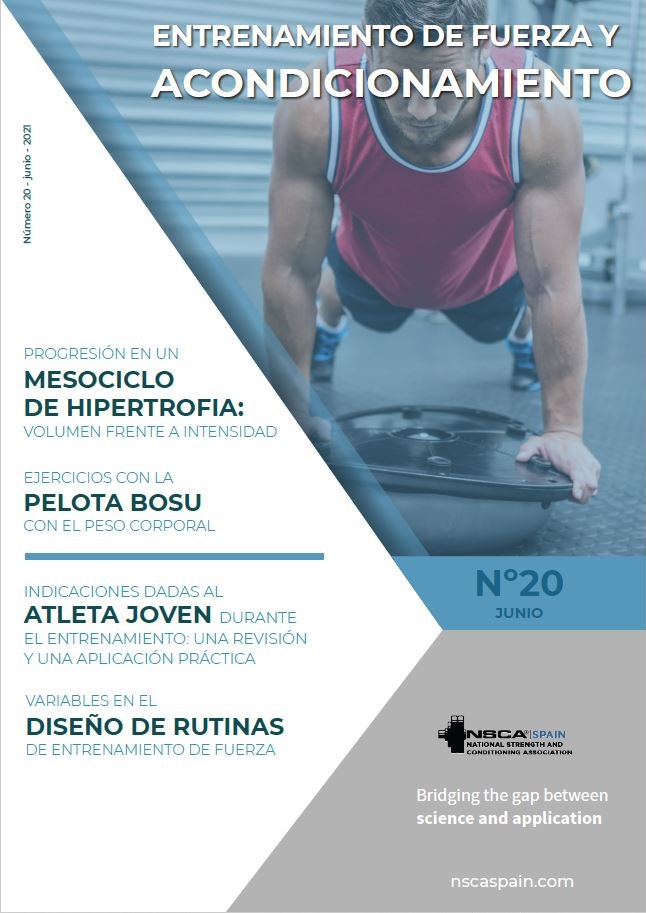 Nº 20 Journal NSCA Spain: Entrenamiento de Fuerza y Acondicionamiento Físico - Junio 2021